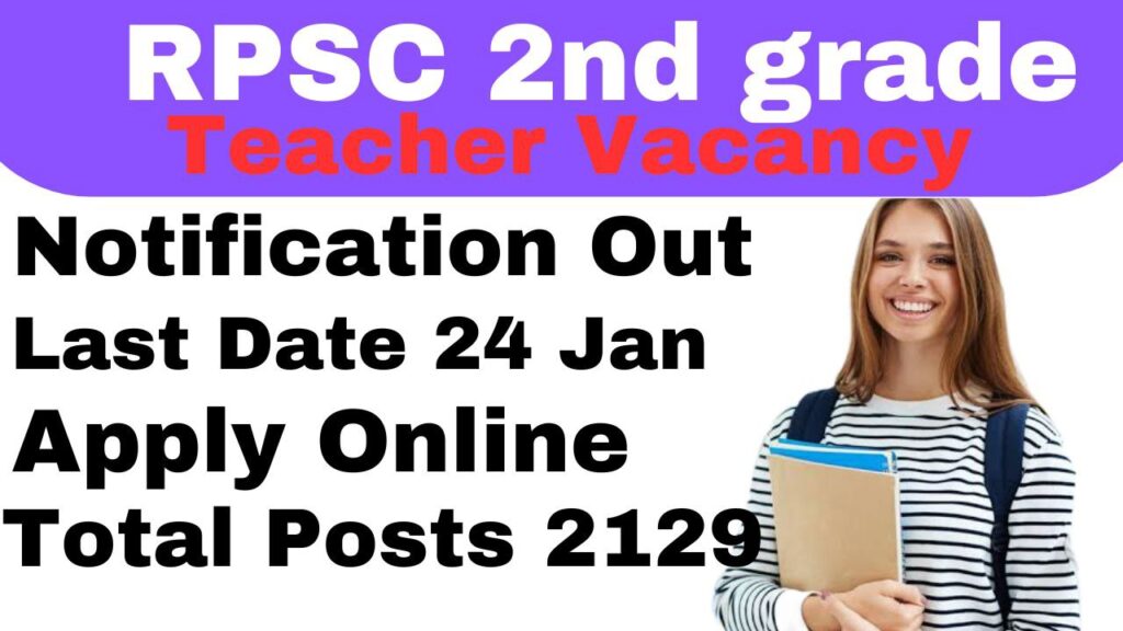 RPSC 2nd Grade Teacher Vacancy